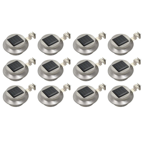 Outdoor Solar Lamps 12 pcs LED Round 12 cm White 277135