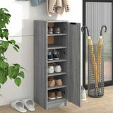 Shoe Cabinet Grey Sonoma 30x35x100 cm Engineered Wood 817106