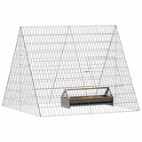 Chicken Cage Silver 110 x 100 x 85 cm Galvanised Steel 3394436