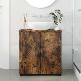 Bathroom Cabinet with Storage Smoked Oak 61 x 35 x 64 cm 883289