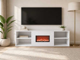 Electric Fireplace White 100 x 37 x 45.5 cm Engineered wood 8020975