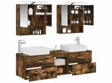 Bathroom Furniture Set 5 pcs Smoked Oak 3406763