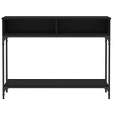 Console Table Black 100x30,5x75 cm Engineered Wood 833388