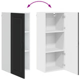 Wall Cabinet PORTO Black 40 x 31 x 100 cm Engineered Wood 885466
