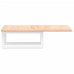 ZNTS Basin Shelf Wall Mounted Steel and Solid Wood Oak 3302536