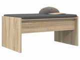 Hall Bench with Cushion Sonoma Oak 63 x 38 x 40 cm 891546