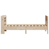 Bed Frame without Mattress 75x190 cm Small Single Solid Wood Pine 3307029