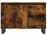3 Piece Bathroom Furniture Set Smoked Oak Engineered Wood 3190234
