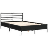 ZNTS Bed Frame without Mattress Black 120x200 cm 3280037