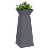 Pillar Planter 2 pcs Anthracite 40 x 40 x 100 cm 873857