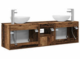 Bathroom Cabinet Set 3 pcs Old Wood 49.5 x 35 x 63 cm 3405625