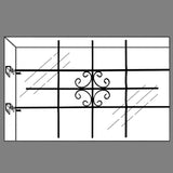 Window Security Grilles 69 x 114 cm 141205