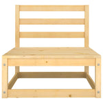 ZNTS 10 Piece Garden Lounge Set Solid Pinewood 3078139