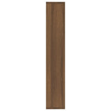 Wall Shelf Brown Oak 36x16x90 cm Engineered Wood 815848
