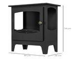 Freestanding Ethanol Fireplace, Steel Bioethanol Fireplace with Stainless Steel Flame Snuffer, 1.2L T3398P378802