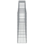 Arched Gabion Baskets 10 pcs 400x30x100/120 cm Galvanised Iron 3146874