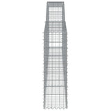 Arched Gabion Baskets 10 pcs 400x30x100/120 cm Galvanised Iron 3146874