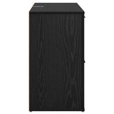 Sideboard Black Oak 100 x 33 x 59.5 cm Engineered Wood 881140