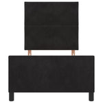 ZNTS Bed Frame Black 100x200 cm Velvet 3344989