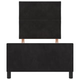 ZNTS Bed Frame Black 100x200 cm Velvet 3344989