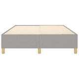 Box Spring Bed Frame Light Grey Double Fabric 3121208