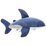 White Shark Cuddly Toy Plush Blue and White 80227