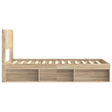 Bed Frame with Storage and Headboard Sonoma Oak 90 x 190 cm 3414261