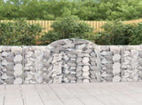 Arched Gabion Baskets 14 pcs 200x30x100/120 cm Galvanised Iron 3146122