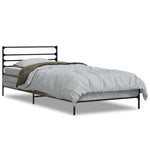 ZNTS Bed Frame without Mattress Grey Sonoma 90x200 cm 845585