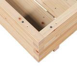 Garden Planter 80x80x26.5 cm Solid Wood Pine 847308