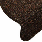 ZNTS Stair Mats Self-adhesive 30 pcs Brown 65x21x4 cm 3365662