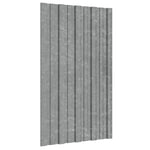 Roof Panels 12 pcs Galvanised Steel Silver 80x45 cm 317209