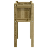 Garden Planter with Legs 70x31x70 cm Impregnated Wood Pine 837562
