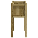 Garden Planter with Legs 70x31x70 cm Impregnated Wood Pine 837562