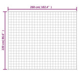 Weighted Blanket Grey 220x260 cm 11 kg Fabric 350730