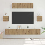 TV Cabinet Set 7 pcs Artisan Oak Engineered Wood 3393410