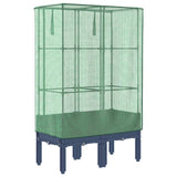 Raised Bed with Greenhouse Cover Rattan Look 80x40x140 cm 4015833