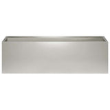 Garden Planter Silver 100 x 30 x 30 cm Stainless Steel 8005226