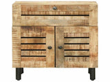 Bedside Table Natural 50 x 33 x 60 cm Solid Mango Wood 4018855