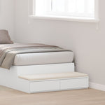 ZNTS Bed Drawers White 80x36,5x16,5 cm Engineered Wood 866923