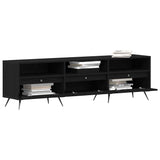 TV Cabinet Black oak 150 x 30 x 44.5 cm Engineered wood 862136