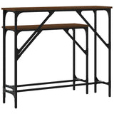 Console Tables 2 pcs Brown Oak Engineered Wood 834144