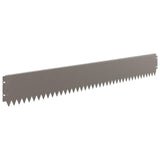 Lawn Edging 20 pcs 103 x 15 cm Steel Rusty 8008369