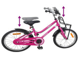 Kids Bike 18 Inches for 5-7 Years Old Pink and Black 42009250