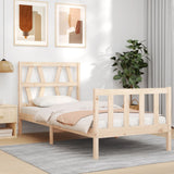 Bed Frame without Mattress Small Single Solid Wood Pine 3192451