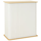 Trade Show Counter Light Brown and White 80 x 40 x 93 cm 42046607