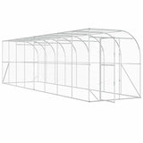 Against Wall Chicken Coop Silver 800 x 200 x 215 cm 3434733