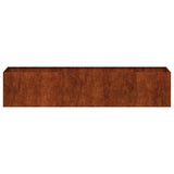 Planter Rusty 200x40x40 cm Weathering Steel 860688