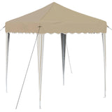 Pop-up Party Tent 195 x 195 x 245 cm Cream Oxford Fabric 42019713