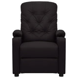 Recliner Chair Black Faux Leather 339122